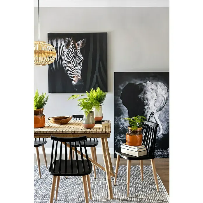 Eglo Pendelleuchte rund Amsfield - 60 W, Ø x H: 380 mm x 110 cm, Braun, E27 - Stimmungsaufnahme