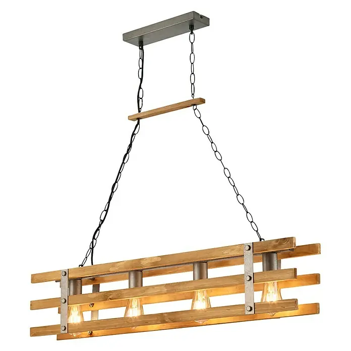 Trio Lighting Lámpara colgante Khan - 112 W, L x An x Al: 15 x 100 x 150 cm, E27 - Vista angular