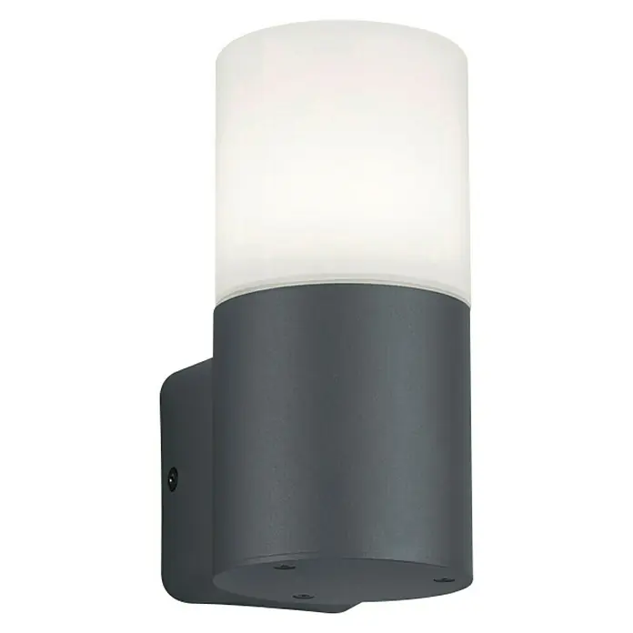 Aplique exterior Hoosic - 28 W, 12 x 8,5 x 17 cm, Antracita/Blanco, IP44 - Vista frontal
