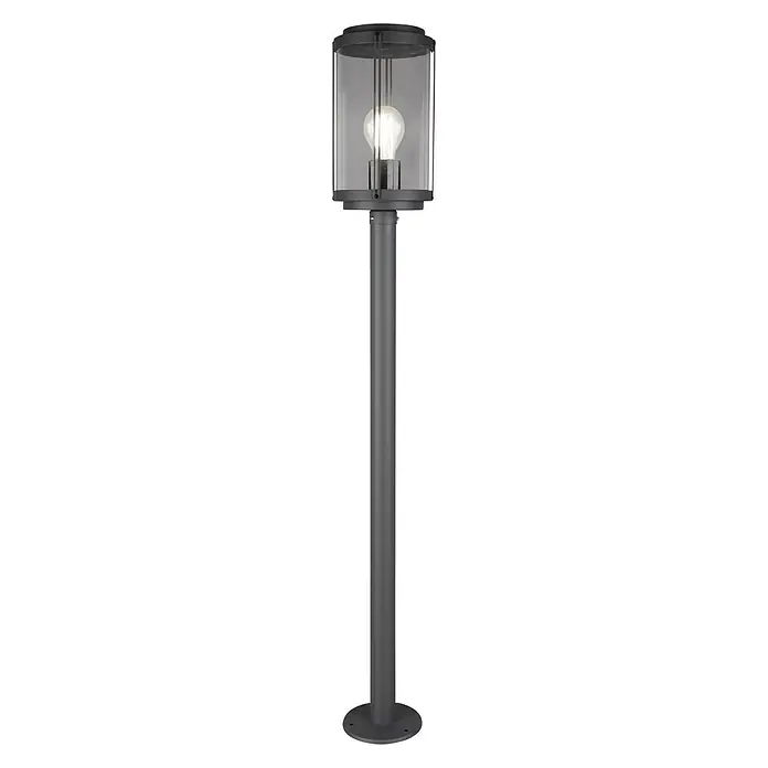Baliza exterior Tanaro - 24 x 15 x 100 cm, Antracita, IP44 - Vista frontal