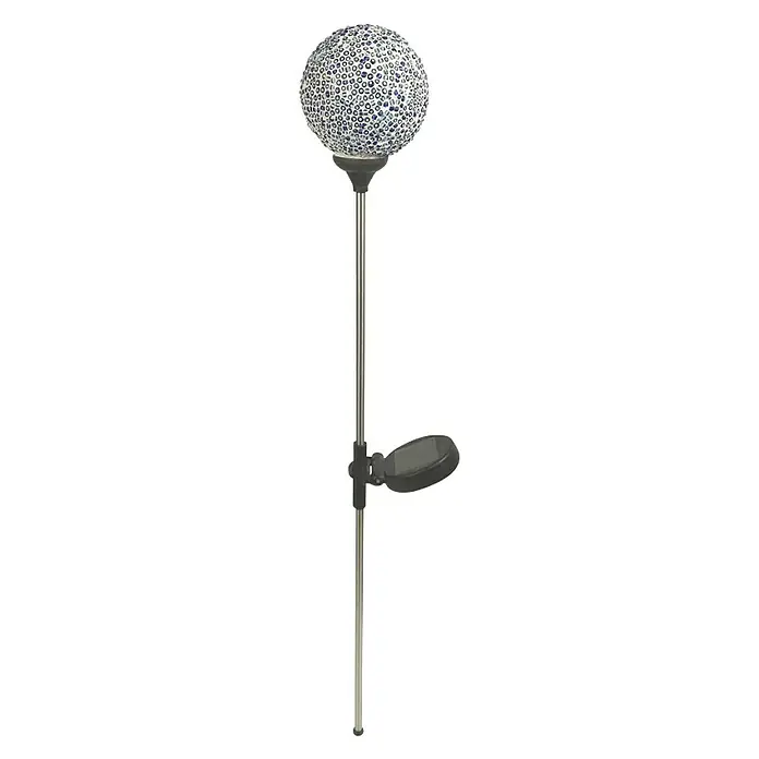 BAUHAUS Solarna kuglasta svjetiljka - Plave boje, Visina: 850 mm, 8 h - Pogled sprijeda