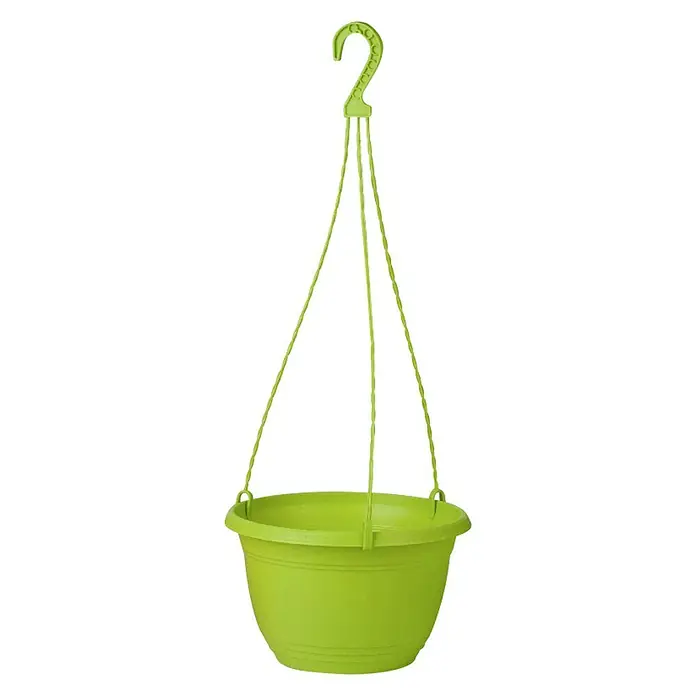 Viseća tegla - Plastika, Zelene boje - Pogled sprijeda