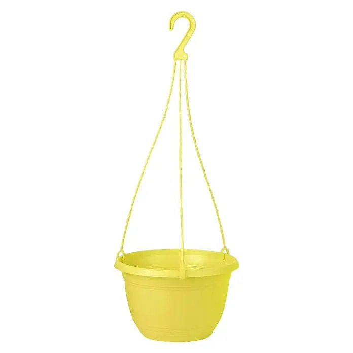 Viseća tegla - Plastika, Žute boje - Pogled sprijeda