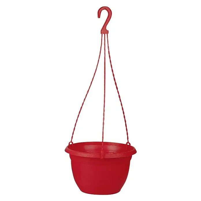 Viseća tegla - Plastika, Crvene boje - Pogled sprijeda