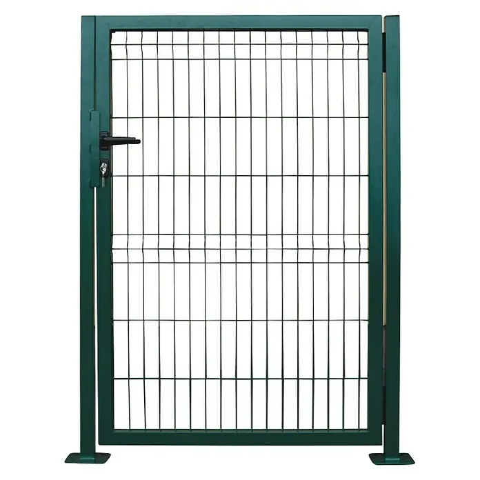 Reta Vrata za ogradu M - 100 x 100 cm, Zelene boje, Metal - Pogled sprijeda