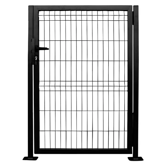 Reta Vrata za ogradu M - 100 x 120 cm, Antracit, Metal - Pogled sprijeda