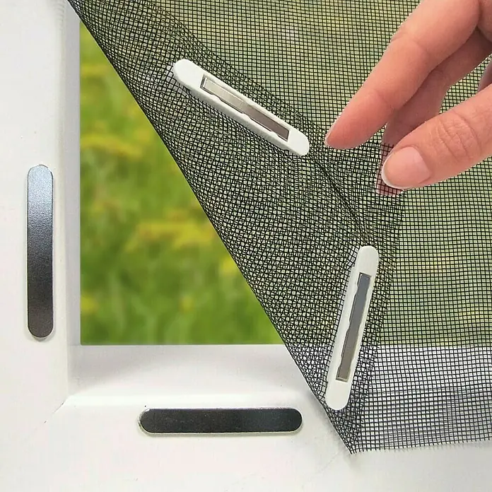 Easy Maxx Mreža protiv komaraca - Š x V: 130 x 150 cm, Boja tkanine: Antracit, Prikladno za: Prozor - Proizvod u upotrebi