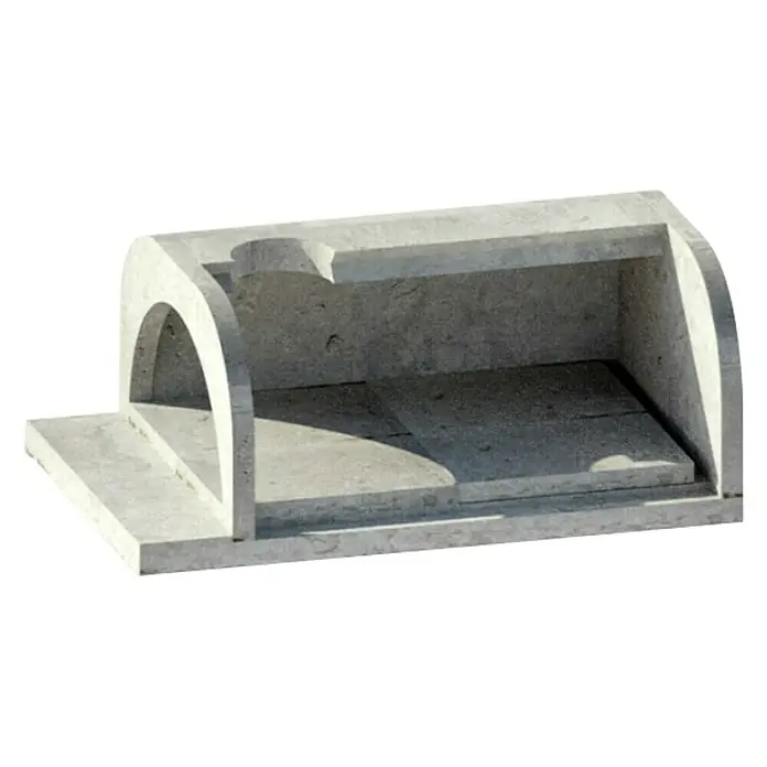 Krušna peć Hobby - Kalcij-aluminatni cement, Š x D: 60 x 91 cm - Dijagonalni pogled