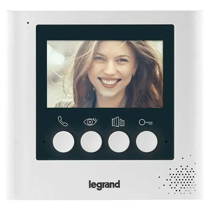 Legrand Monitor de interfono adicional 4,3" - Blanco - Vista frontal