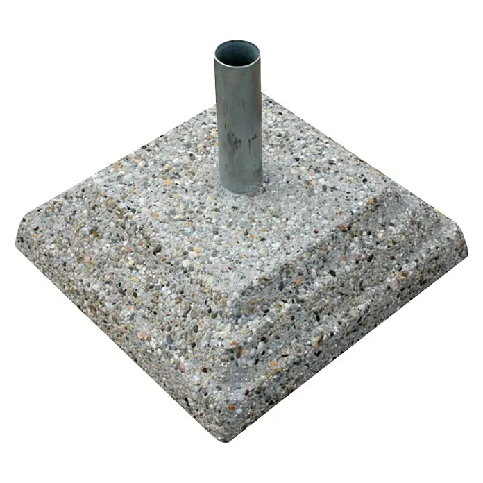Stalak za suncobran - D x Š x V: 48 x 48 x 16 cm - Dijagonalni pogled