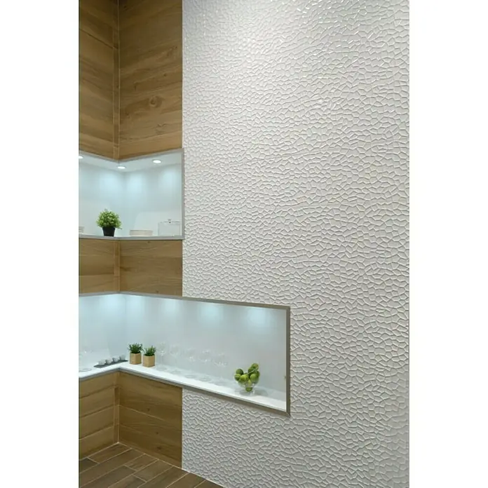 Zidna pločica Beauty - 30 x 90 cm, Bijele boje, Sjaj - Živopisni prikaz