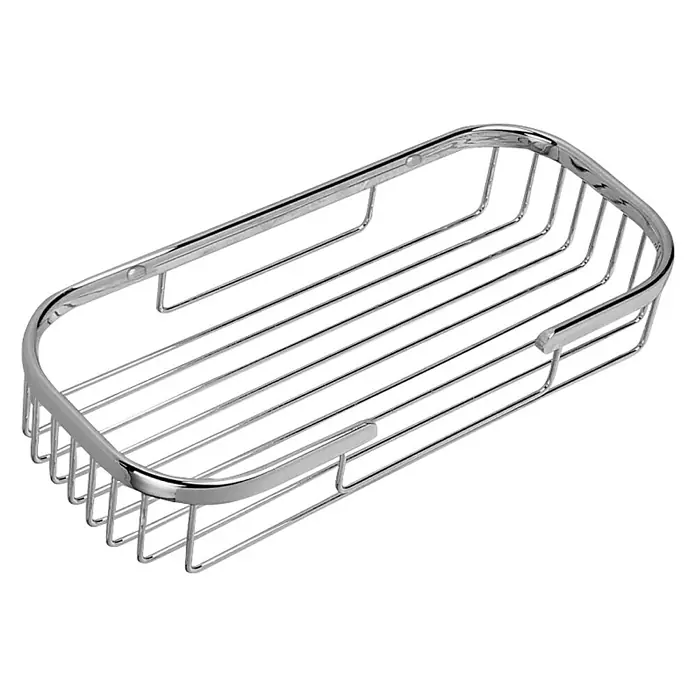 Novaservis Kupaonska tuš polica Novatorre - 13 x 29,5 x 5 cm, Mjed, Sjaj - Dijagonalni pogled