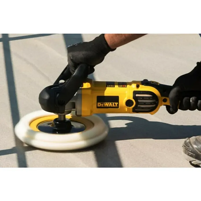 Dewalt Rotacijski brusilica za poliranje DWP849X-QS - 1.250 W, Promjer ploče za poliranje: 180 mm, 600 okr/min - 3.500 okr/min - Proizvod u upotrebi
