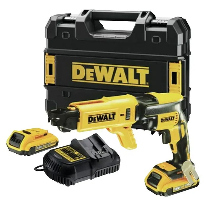 Dewalt Akumulatorski odvijač vijaka za gipskartonske ploče DCF620D2K - 18 V, 2 baterije, 2 Ah, Broj okretaja pri praznom hodu: 0 okr/min - 4.400 okr/min - Dijagonalni pogled