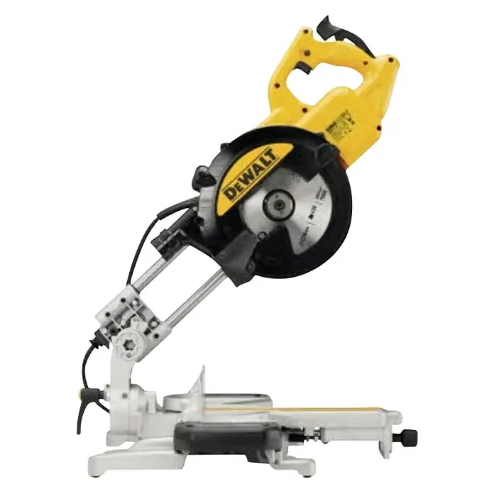 Dewalt Preklopna kružna pila DWS773-QS - 1.300 W, Promjer lista pile: 216 mm - Pogled s lijeve strane