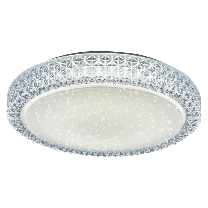 Paul Neuhaus LED stropna svjetiljka - 22 W, D x Š x V: 40 x 40 x 10 cm, Prozirno, Topla bijela - Pogled odozdo