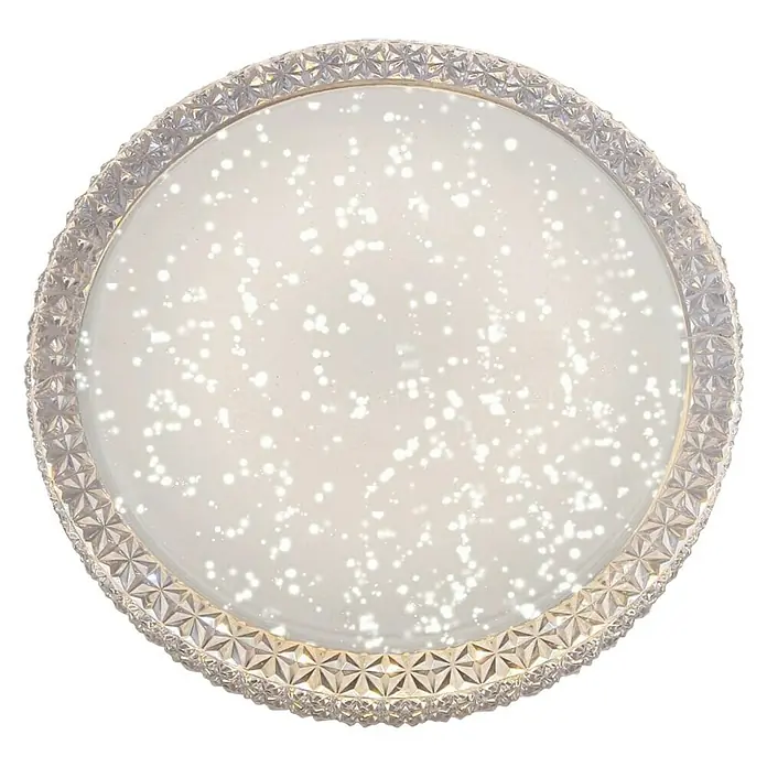 Paul Neuhaus LED stropna svjetiljka - 22 W, D x Š x V: 40 x 40 x 10 cm, Prozirno, Topla bijela - Pogled odozdo