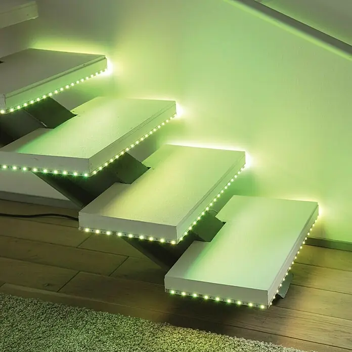LED traka - Duljina: 3 m, Fiksiranje boje, RGB, 16 W - Živopisni prikaz