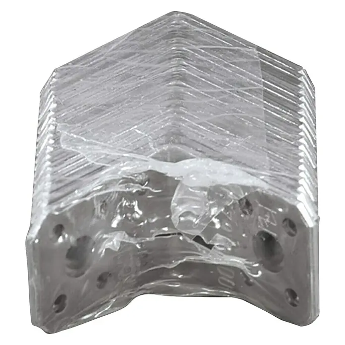 Spojni kutnik - D x Š x V: 50 x 50 x 35 mm, 20 Kom., Sendzimir pocinčano - Pogled sprijeda