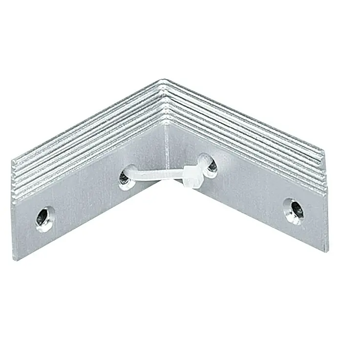 Stabilit Kutnik za stolice - 80 x 18 x 80 mm, 8 Kom., Čelik, Pocinčano - Dijagonalni pogled