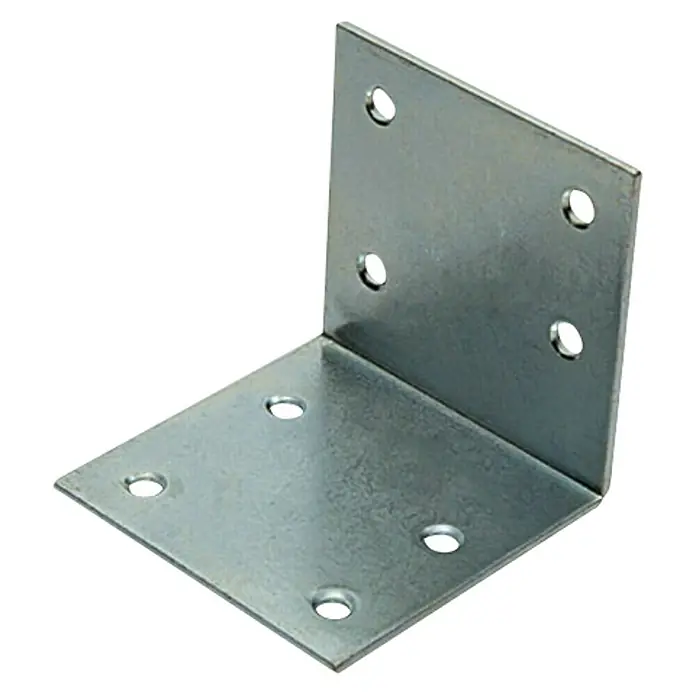 Stabilit Široki kutnik - 60 x 60 mm, 1 Kom., Čelik, Srebrne boje - Dijagonalni pogled