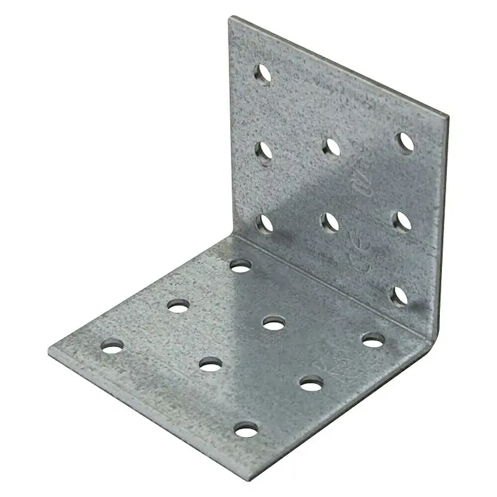 Stabilit Kutna perforirana pločica - 80 x 80 x 80 mm, Pocinčano, 1 Kom. - Dijagonalni pogled