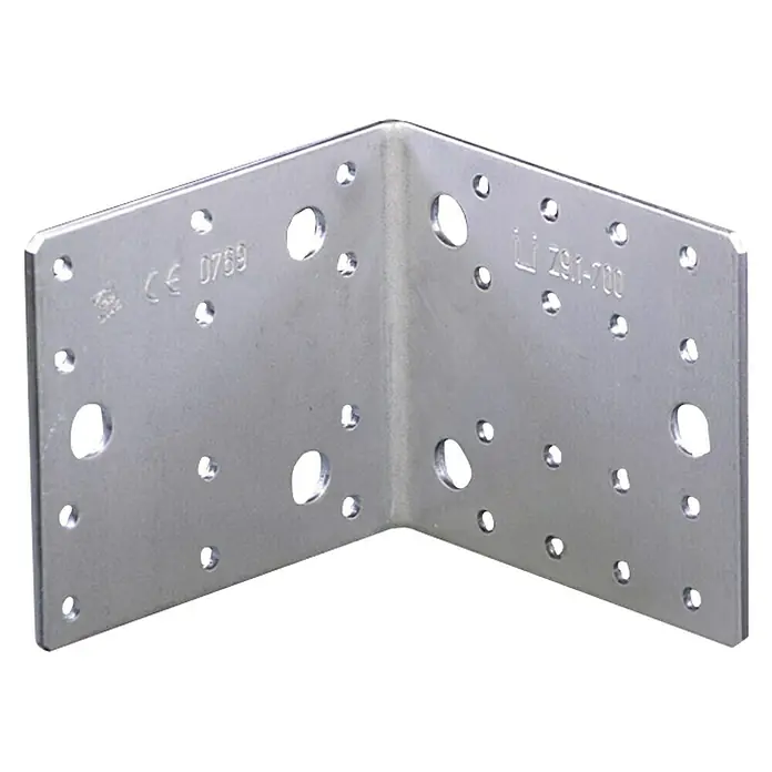 Stabilit Spojni kutnik - 105 x 90 x 105 mm, 1 Kom., Pocinčano - Dijagonalni pogled