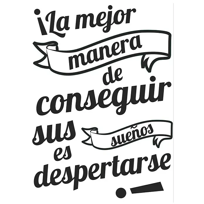 Adhesivos decorativos Sueños - An x Al: 48 x 68 cm - Vista frontal