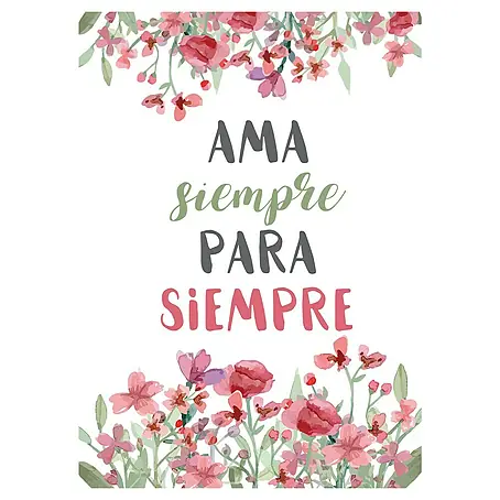 Adhesivos decorativos Ama siempre