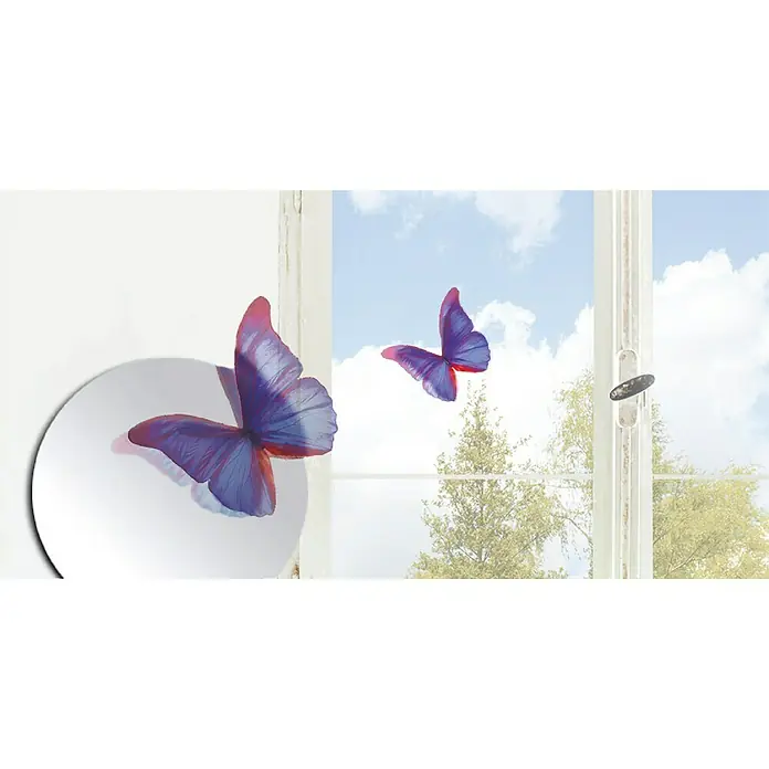Adhesivos decorativos 3D Mariposas - Mariposa, Azul - Foto ambiente