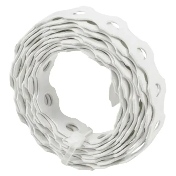 Stabilit Montažna traka - D x Š: 1,5 m x 12 mm, Debljina: 0,9 mm, Čelik, Bijele boje - Dijagonalni pogled