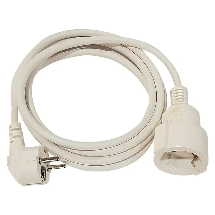 Voltomat Produžni kabel - 2 m, Bijele boje - Pogled odozgo