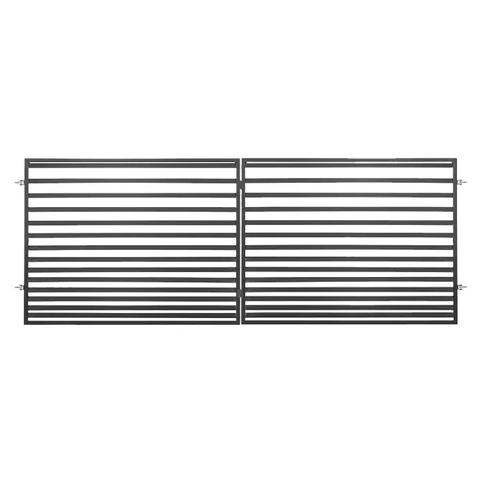 Polbram Vrata za ogradu Selena, pocinčano željezo - 400 x 150 cm, Antracit - Pogled sprijeda