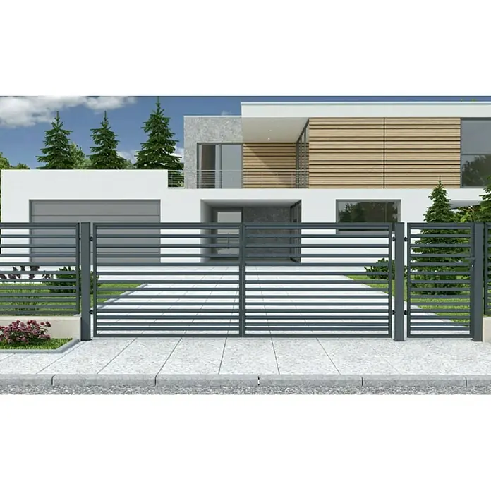 Polbram Kovana ograda Selena - 200 x 120 cm, Antracit - Živopisni prikaz