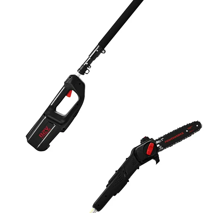 Powerworks Akumulatorska teleskopska pila PC82PS - 82 V, Litij-ionska, Bez akumulatora, Radna visina: 3,9 m - Dijagonalni pogled