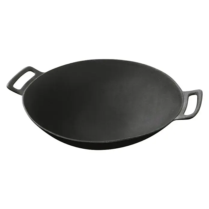 Kingstone KMS Čelični tanjur za Wok - Promjer: 38 cm - Dijagonalni pogled