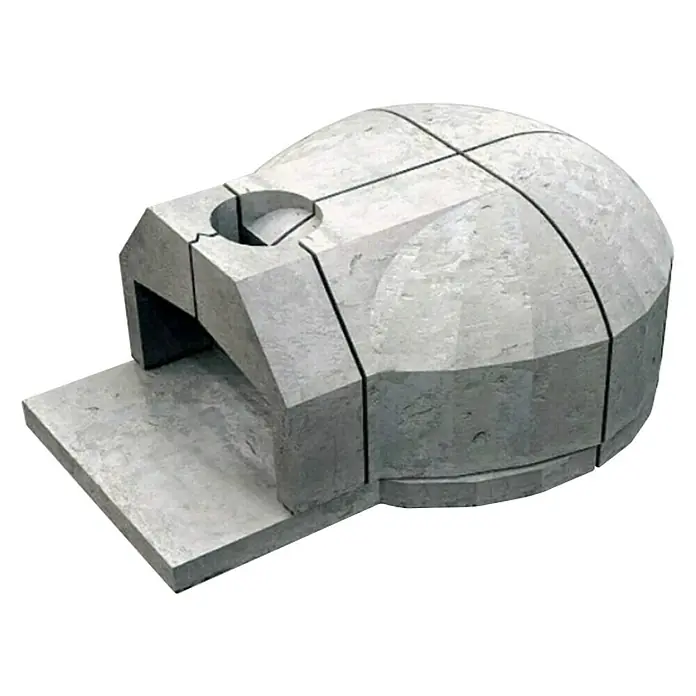 Krušna peć Family - Kalcij-aluminatni cement, Š x D: 96 x 130 cm - Dijagonalni pogled