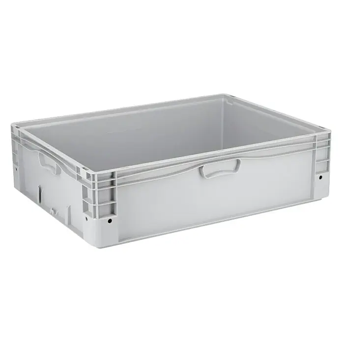 Surplus Systems Euro kutija - D x Š x V: 80 x 60 x 22 cm, Plastika, Sive boje - Dijagonalni pogled