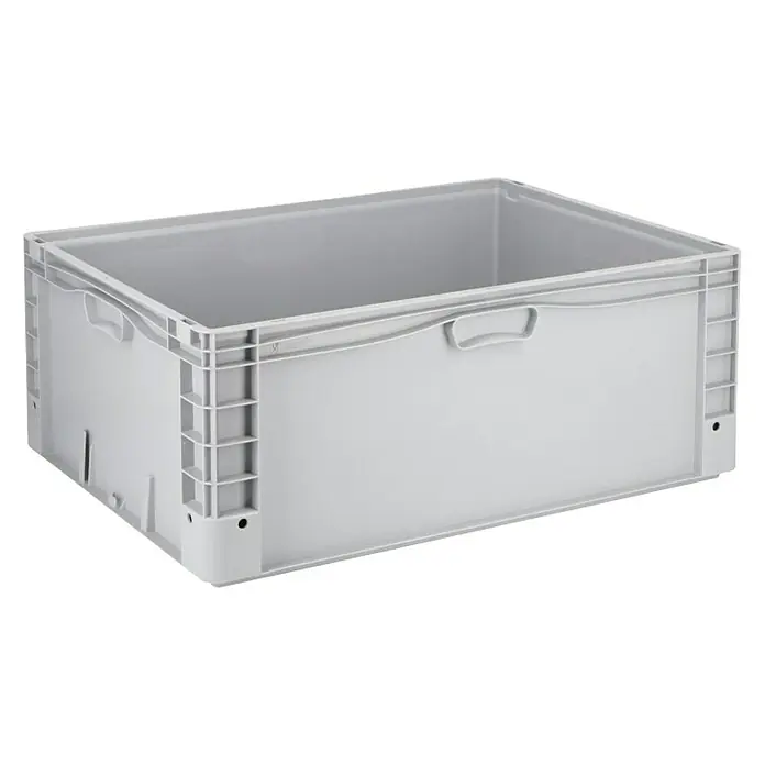 Surplus Systems Euro kutija - D x Š x V: 80 x 60 x 32 cm, Plastika, Sive boje - Dijagonalni pogled