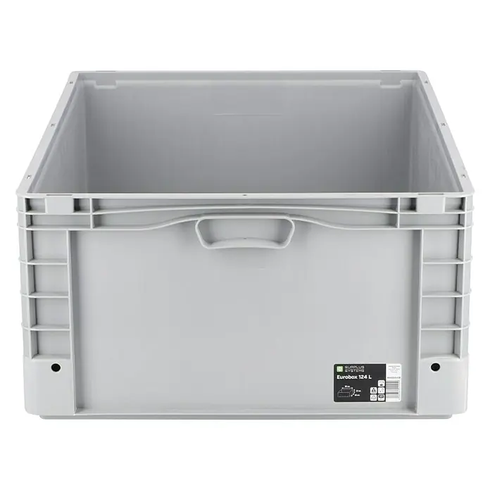 Surplus Systems Euro kutija - D x Š x V: 80 x 60 x 32 cm, Plastika, Sive boje - Pogled s lijeve strane