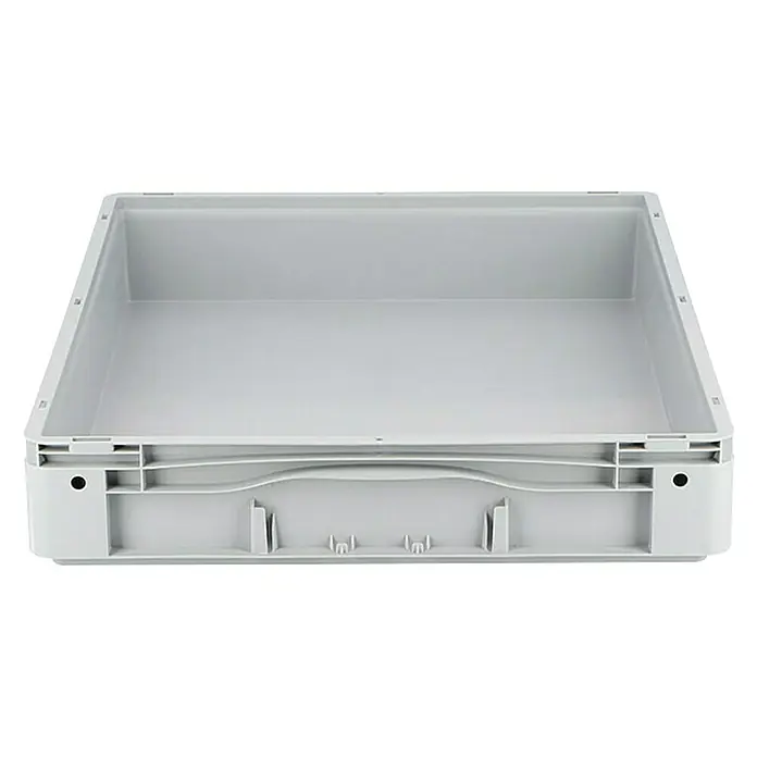 Surplus Systems Euro kutija - D x Š x V: 80 x 60 x 12 cm, Plastika, Sive boje - Pogled sprijeda
