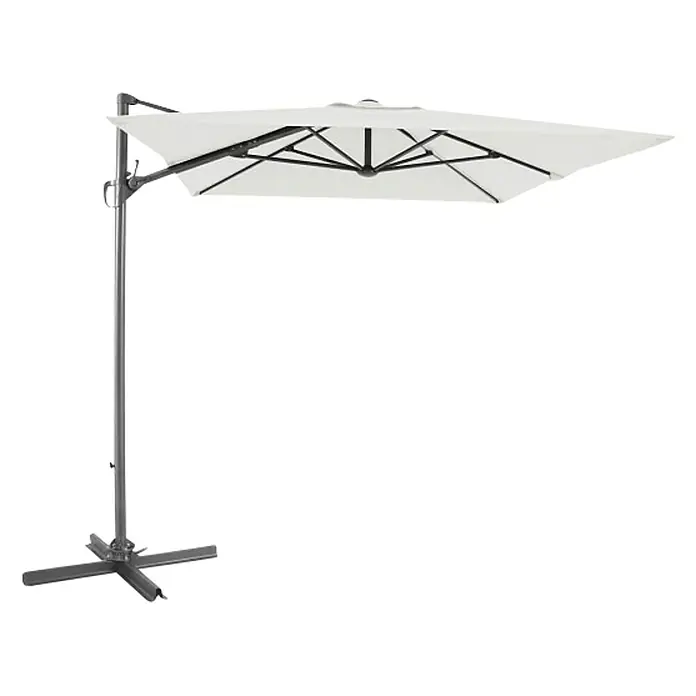 Sunfun Viseći suncobran Sorrento - Ecru, D x Š: 250 x 200 cm - Pogled s desne strane