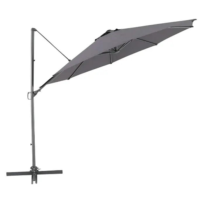 Viseći suncobran Sorrento - Antracit, Promjer: 300 cm - Pogled s desne strane