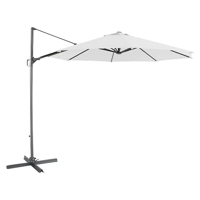 Viseći suncobran Sorrento - Natur, Promjer: 300 cm - Pogled s desne strane