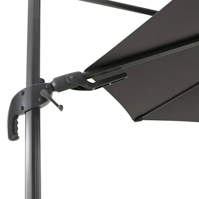Viseći suncobran Cagliari - Antracit, Promjer: 300 cm - Detaljan prikaz