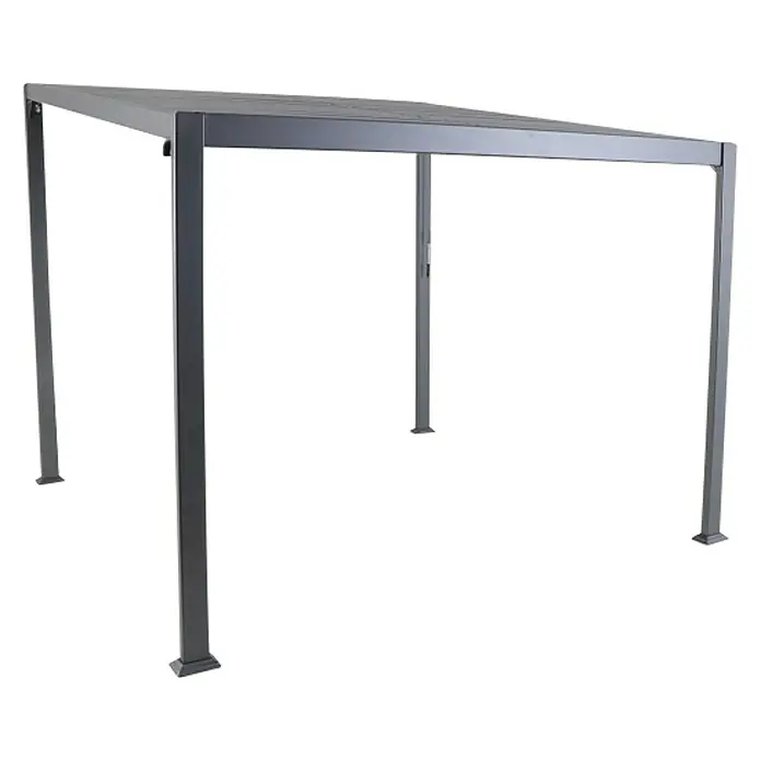 Sunfun Paviljon od aluminija Palma - D x Š x V: 300 x 300 x 255 cm, Antracit - Dijagonalni pogled