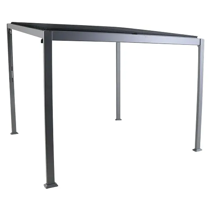 Sunfun Paviljon od aluminija Palma - D x Š x V: 300 x 300 x 255 cm, Antracit - Dijagonalni pogled