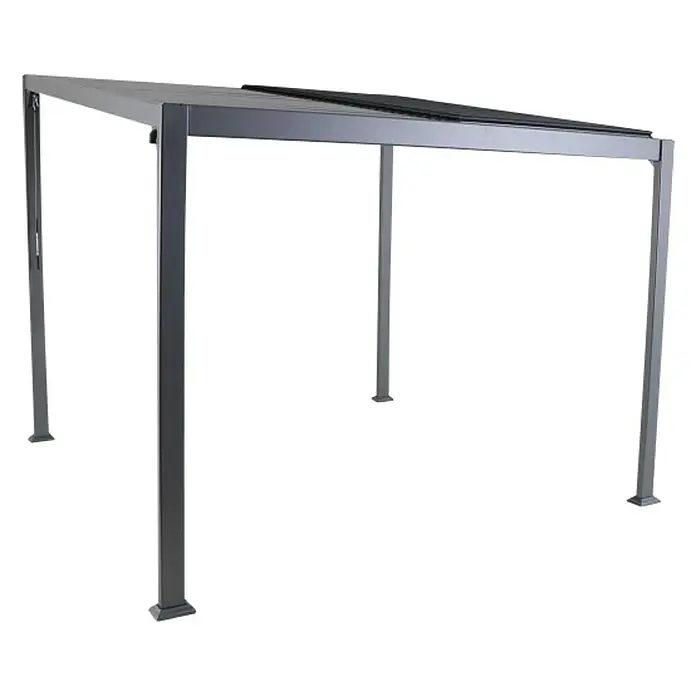 Sunfun Paviljon od aluminija Palma - D x Š x V: 300 x 300 x 255 cm, Antracit - Dijagonalni pogled