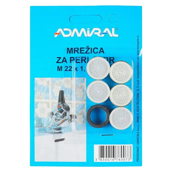 Admiral Mrežica za perlator - 5 kom - Pogled s gornje strane