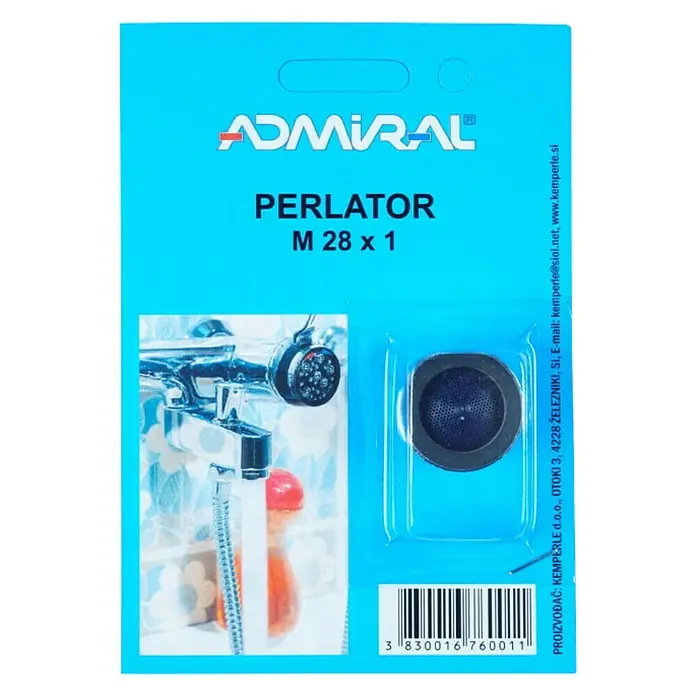 Admiral Perlator - M28, Namijenjeno za: Slavine - Pogled s gornje strane
